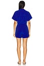 view 3 of 3 Loop Terry Romper in Cobalt