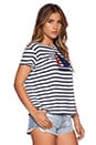view 2 of 3 Sailboat Loose Crew Tee in Deep Sea