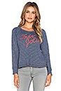 view 1 of 3 Tres Jolie Open Side Long Sleeve Tee in Klein Blue