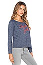 view 2 of 3 Tres Jolie Open Side Long Sleeve Tee in Klein Blue