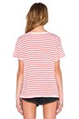 view 3 of 3 Loose Tee in Tomato Stripe