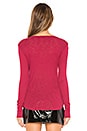 view 3 of 4 Fitted Long Sleeve Tee in Berry