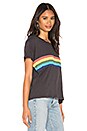 view 2 of 4 Rainbow Vintage Tee in Soft Black