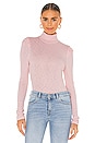 view 1 of 4 Puff Sleeve Turtleneck in Rosebud