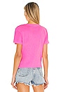 view 3 of 4 Tie Front T-Shirt in Neon Pink