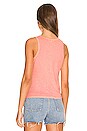 view 3 of 4 Sleeveless Twist Tank in Neon Peach