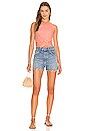 view 4 of 4 Sleeveless Twist Tank in Neon Peach