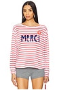 view 1 of 5 Merci Crew Pullover in Optic White