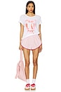 view 4 of 4 Cest La Vie Rolled Sleeve Tee in Optic White