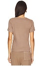view 3 of 4 Shrunken Tee in Taupe
