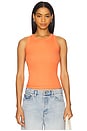 view 1 of 4 High Crew Tank Top in Blaze Orange