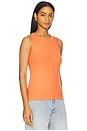 view 2 of 4 High Crew Tank Top in Blaze Orange