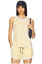 view 2 of 5 Loop Terry Tank Top in Lemon Tint