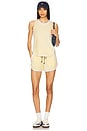 view 5 of 5 Loop Terry Tank Top in Lemon Tint