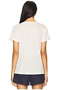 view 3 of 4 Marine Rolled Sleeve Tee in Oyster