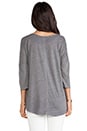 view 3 of 4 Amour 3/4 Sleeve Tee in Heather Grey
