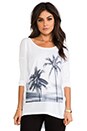 view 1 of 4 Twin Palms 3/4 Sleeve Tee in White