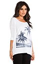 view 2 of 4 Twin Palms 3/4 Sleeve Tee in White