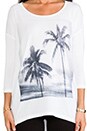 view 4 of 4 Twin Palms 3/4 Sleeve Tee in White