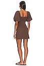 view 3 of 3 X Revolve Tuscany Linen Dress in Brown