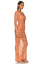 view 2 of 4 X Revolve Long Sleeve Crochet Maxi Dress in Orange Shimmer