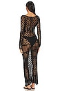 view 3 of 3 X Revolve Long Sleeve Crochet Maxi Dress in Black