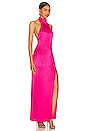 view 2 of 3 Halter Maxi in Hot Pink