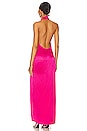 view 3 of 3 Halter Maxi in Hot Pink