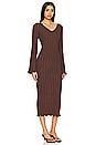 view 2 of 3 Serna Dress in Dark Brown