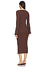 view 3 of 3 Serna Dress in Dark Brown