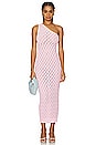 view 1 of 4 Claire One Shoulder Maxi Dress in Pink