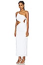view 4 of 5 Nera Cutout Maxi Dresss in White