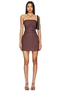 view 1 of 3 Romi Linen Dress in Chocolate