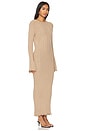 view 3 of 4 Baha Long Sleeve Maxi Dress in Tan