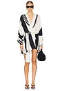 view 1 of 3 Alba Wrap Dress in Black Print
