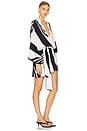 view 2 of 3 Alba Wrap Dress in Black Print