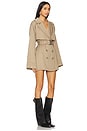 view 2 of 3 Victoria Mini Trench Dress in Khaki