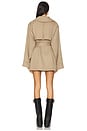 view 3 of 3 Victoria Mini Trench Dress in Khaki