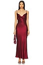 view 1 of 3 x REVOLVE Skin Satin Dress in Burgundy
