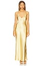 view 1 of 3 Spain Maxi Dress in Gold