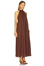 view 2 of 3 Alysse Halter Dress in Chocolate