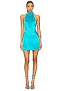 view 1 of 3 Halter Mini Dress in Teal