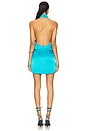 view 3 of 3 Halter Mini Dress in Teal