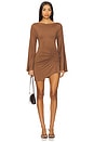 view 1 of 4 Olividae Mini Dress in Mocha