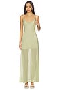 view 1 of 3 Alessandra Mesh Maxi Dress in Khaki