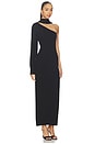 view 3 of 4 MAXI VESTIDO PUNTO SELMA in Black