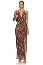 view 1 of 3 Johanna Leopard Maxi Dress in Leopard