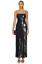 view 1 of 4 VESTIDO TORI SEQUIN MAXI in Black