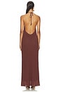 view 3 of 4 VESTIDO NADENE DIAMANTE HALTER MAXI in Merlot
