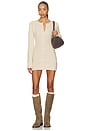 view 1 of 3 August Fluffy Mini Dress in Oat